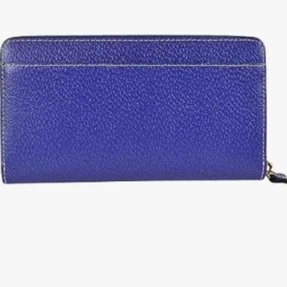 AuthentKate Spade New York Royal Blue NWOT Leather Continental zip around wallet - Picture 2 of 6